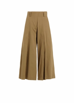 [Y's BORN PRODUCT] COTTON TWILL RANDOM TUCK PANTS Form Fit Comfort Relax Fit