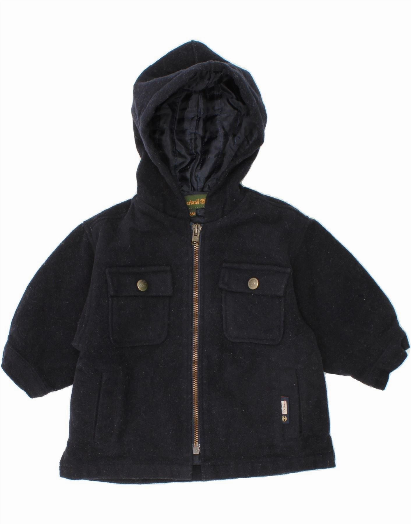 Efficient Protection TIMBERLAND Baby Boys Graphic Hooded Bomber Jacket 3-6 Months Navy Blue