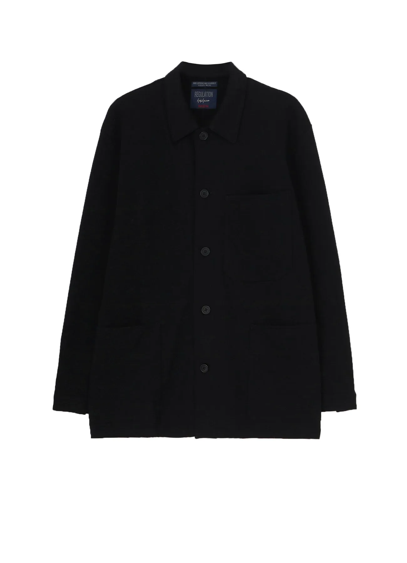 REGULATION FRENCH TERRY SHIRT JACKET Odorless Binding Tape Polo Style