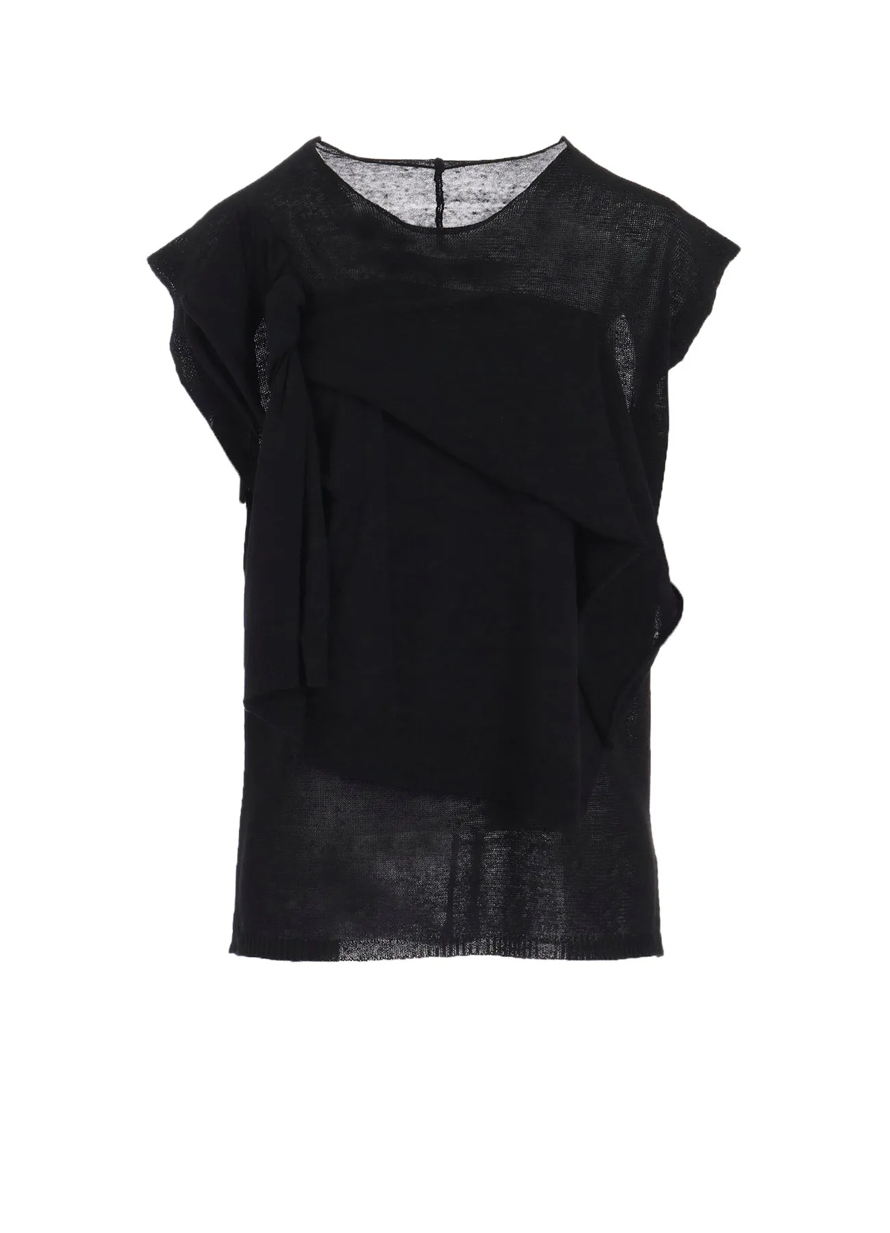 10G14G PLAIN STITCH DRAPED FRENCH SLEEVES PO Functional Look Easy Fit