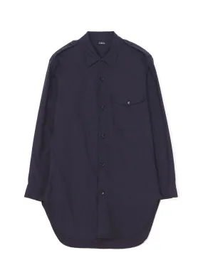COTTON TWILL SHIRT WITH EPAULETTES High-Quality Material Unisex style