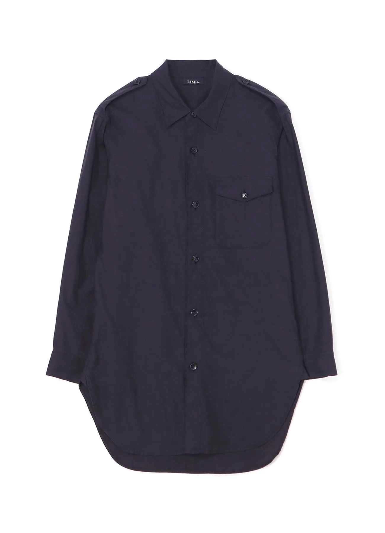 COTTON TWILL SHIRT WITH EPAULETTES High-Quality Material Unisex style