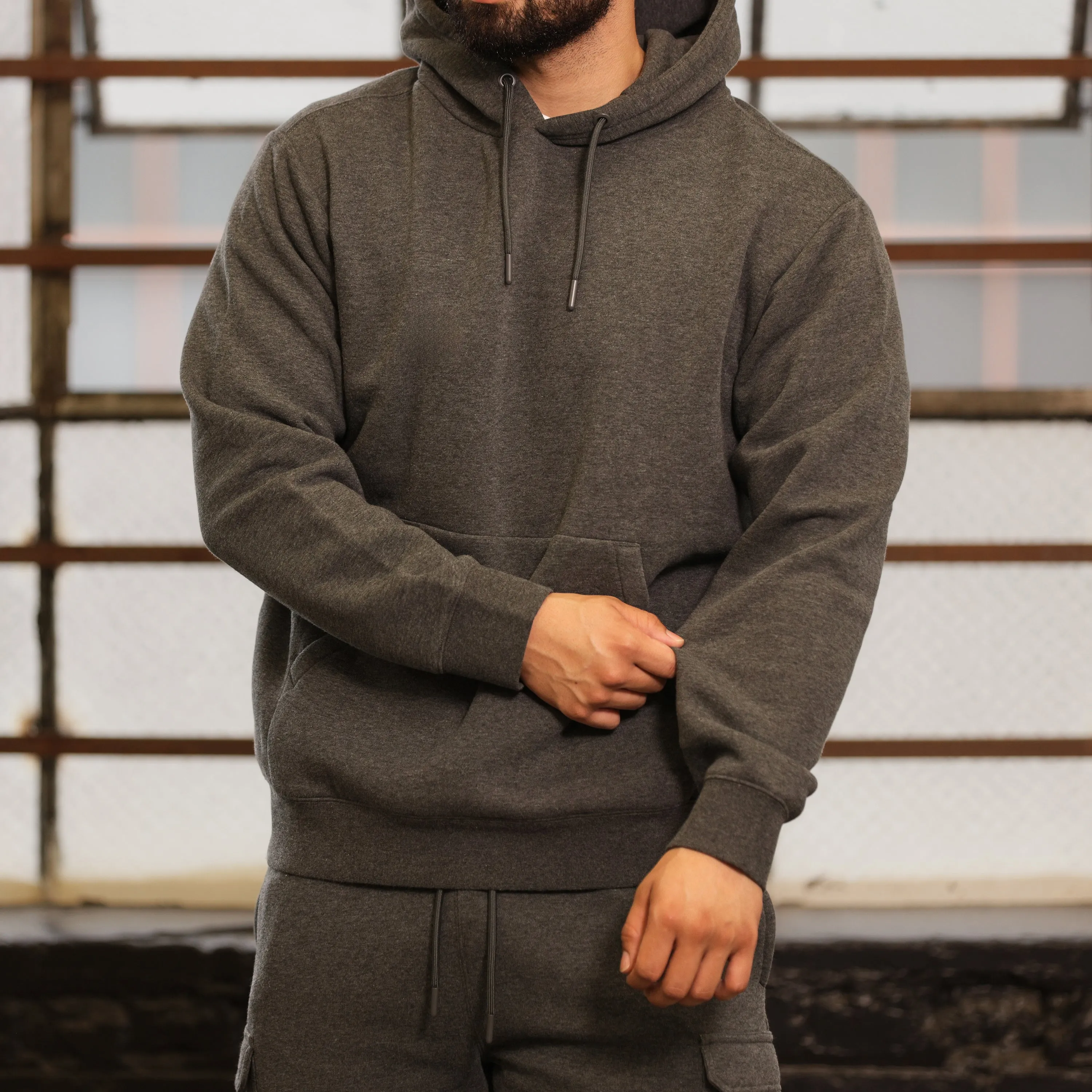 Iridescent effect Street Times Classic Fleece PO Hoody - Mens