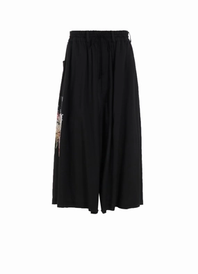 RAYON LOAN ??LILY?? PRINTED CULOTTE PANT Sweat Wicking Liner