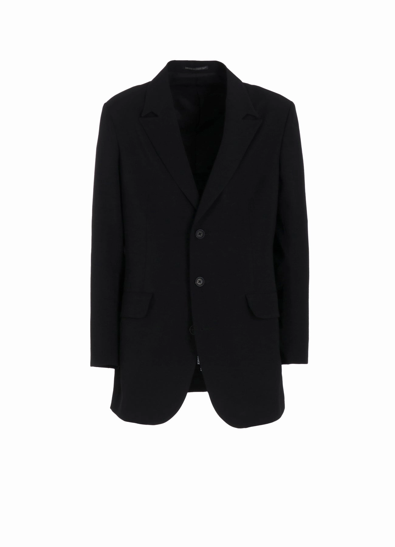 Style Driven Protective Outer Layer WOOL GABARDINE 3BUTTONS PEAKED JACKET