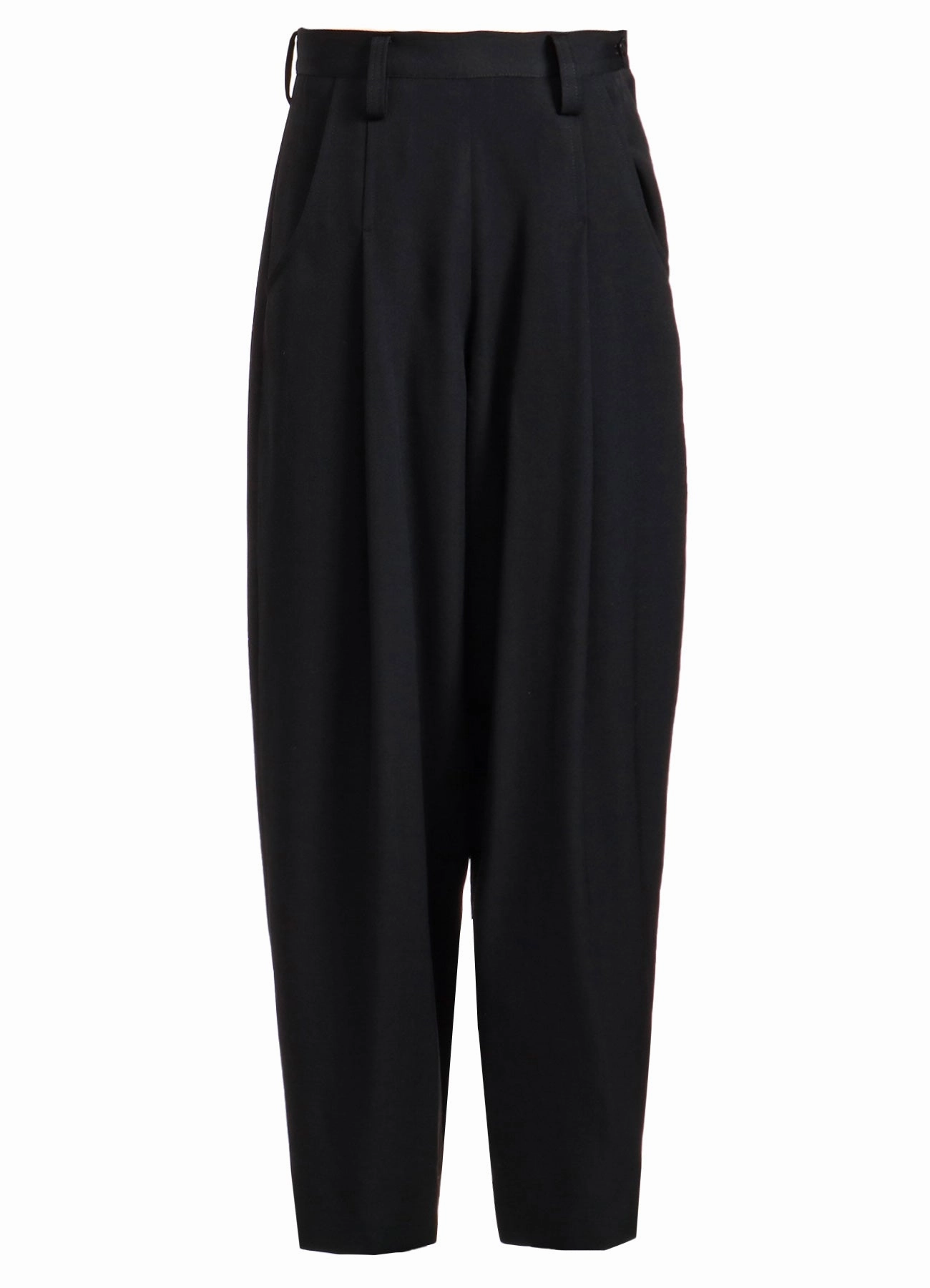 Sporty Comfort Wear WOOL GABARDINE SIDE OPEN PANTS
