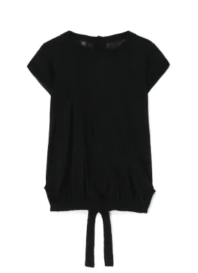 Flexible Seam Structure Stylish Comfort PLAIN STITCH PLEATED PULLOVER