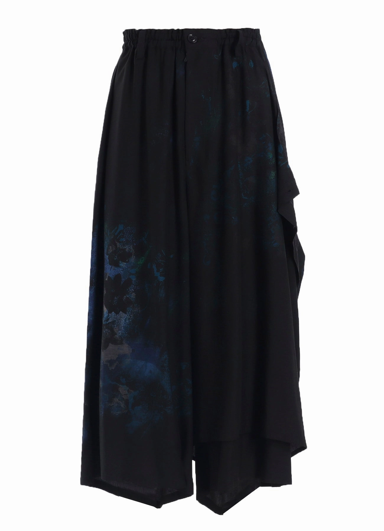 FLOWER/LACE-PREINT DUNGAREE TWILL PANTS Chill Wear