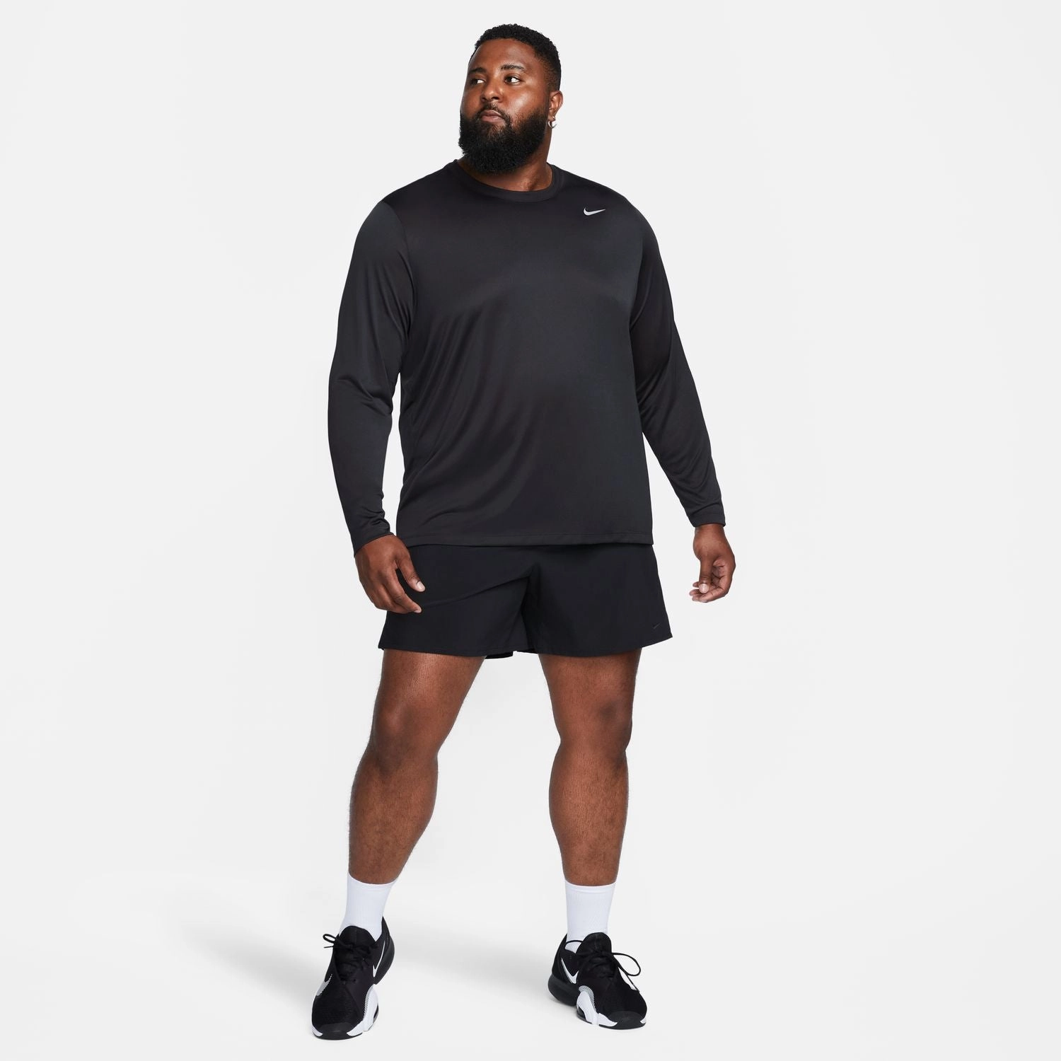 Simple Wear UV Protection Fabric Dri Fit Long Sleeve Tee - Mens