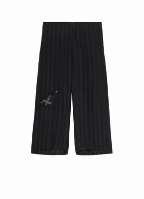??PIECE UNIQUE/AOYAMA??ST PATTERN CUT-OUT DETAIL PANTS Simple Utility Durable Waistband