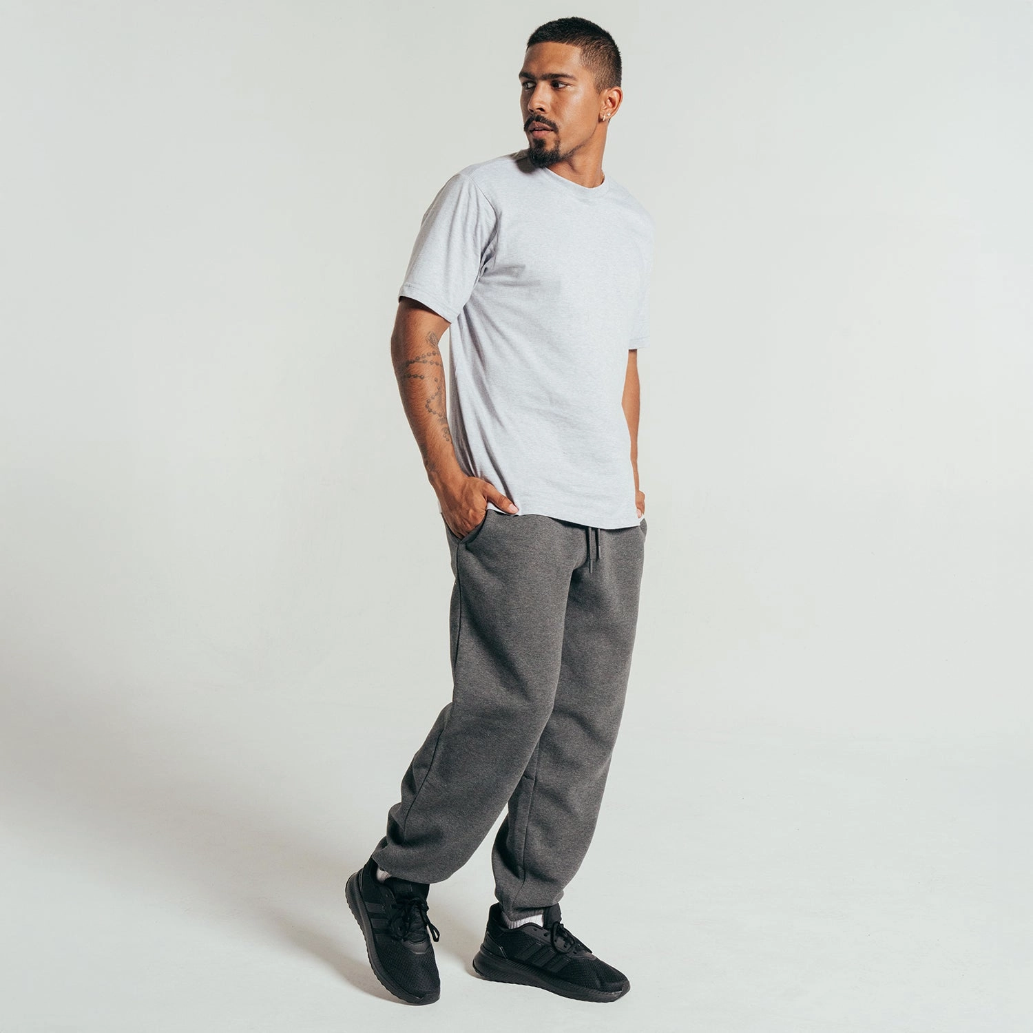 Skin Friendly Blends Comfortable Look Classic Crew Tee - Mens