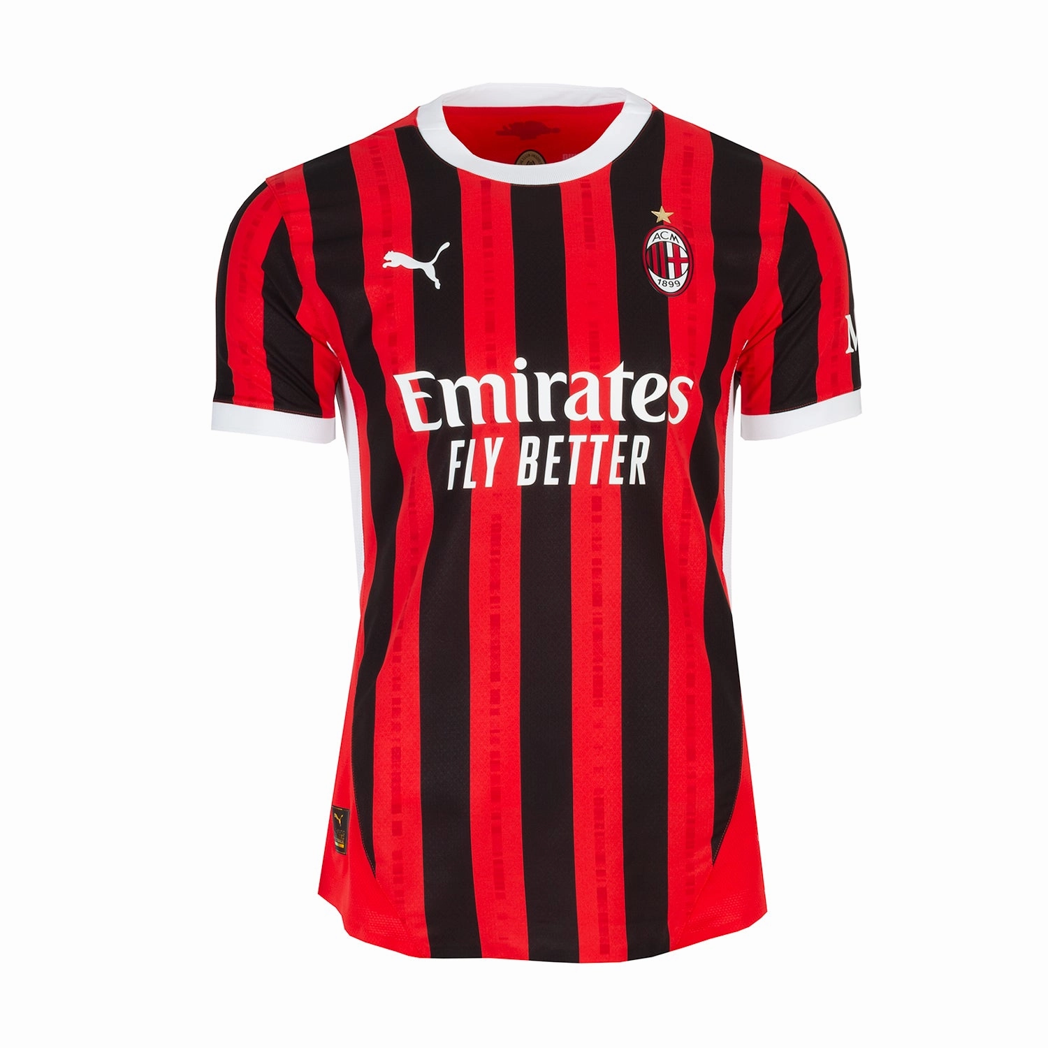 AC Milan 24/25 Authentic Jersey - Mens Quick-Dry Fabric Buttery Soft Fabric