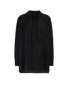 vacation wear ethical fashion CUBISM PATCHWORK  PRODUCT DYED SWITCHING SHIRT