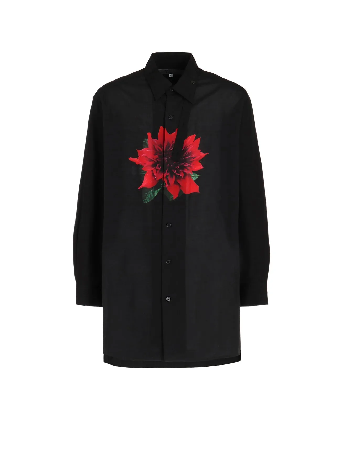 OVERSIZED SILHOUETTE SHIRT IN BROAD AND CELLULOSE ?C BLACK DAHLIA Quick Release Cuffs UV Protection