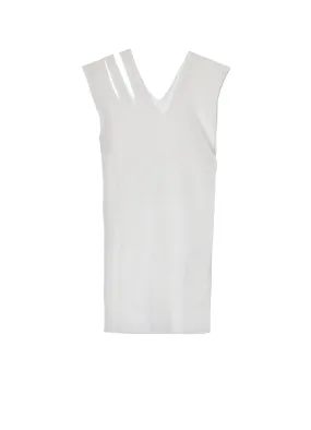FourWay Stretch Fabric Tubular Knit Structure RIB collections SLEEVELESS TOP B