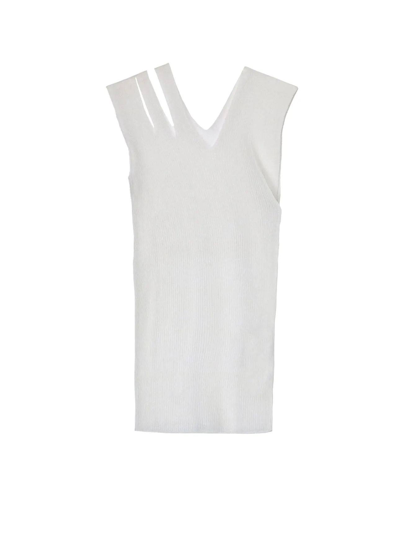 FourWay Stretch Fabric Tubular Knit Structure RIB collections SLEEVELESS TOP B
