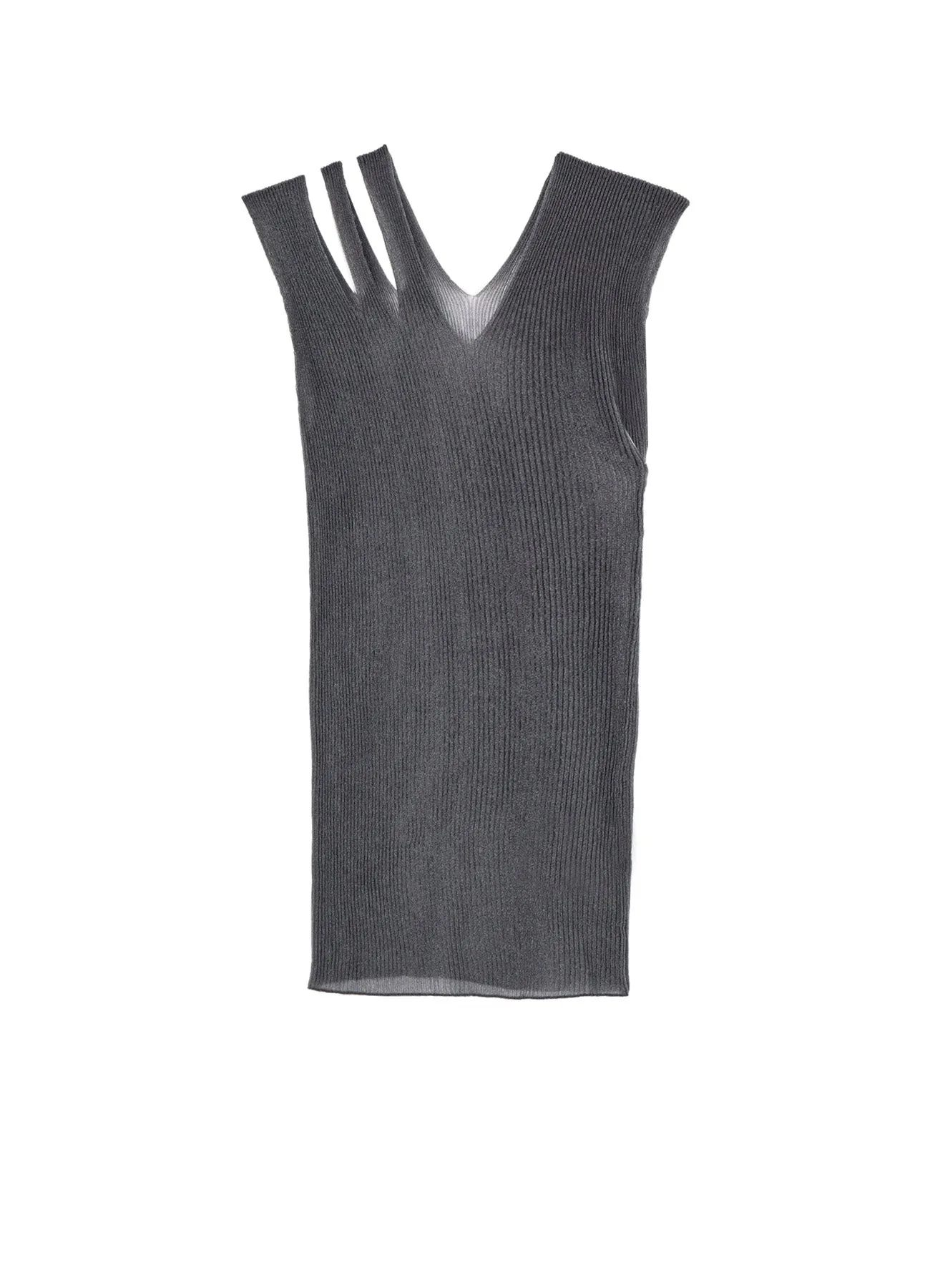 RIB collections SLEEVELESS TOP B Recycled Polyester Yarn