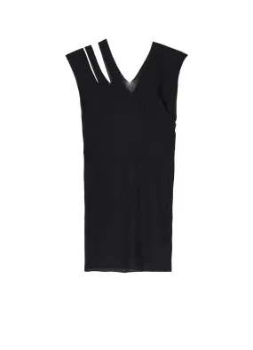 Antibacterial Finish WrinkleResistant Knit RIB collections SLEEVELESS TOP B