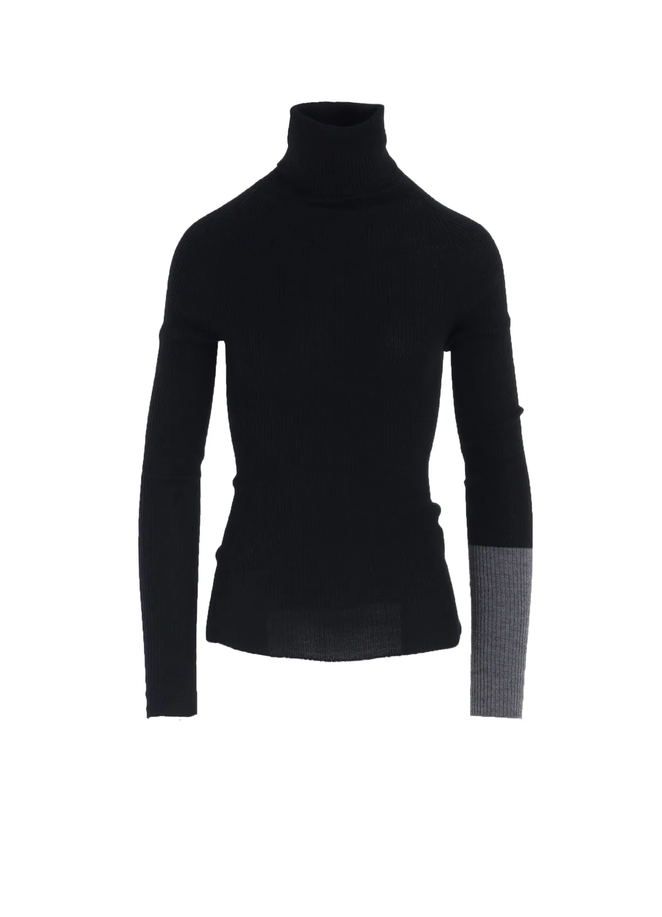 RIB COLOR COMBI HIGH NECK PO Luminous Thread Accents