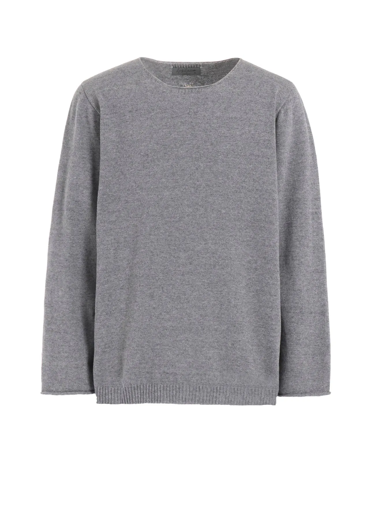 ROUND NECK KNIT WITH EMBROIDERY Cozy Interior Fleece