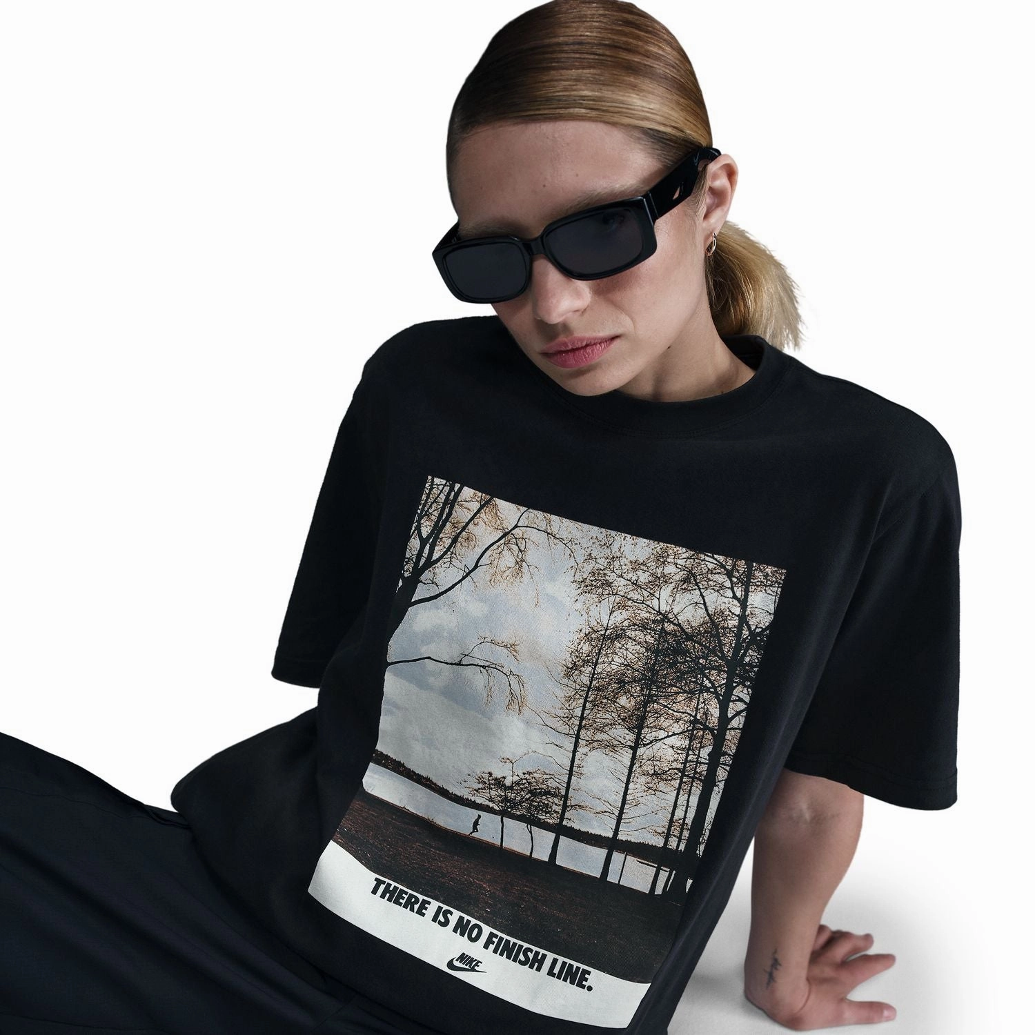 Street Trend Look Outdoor Leisure Run Photo Tee - Womens