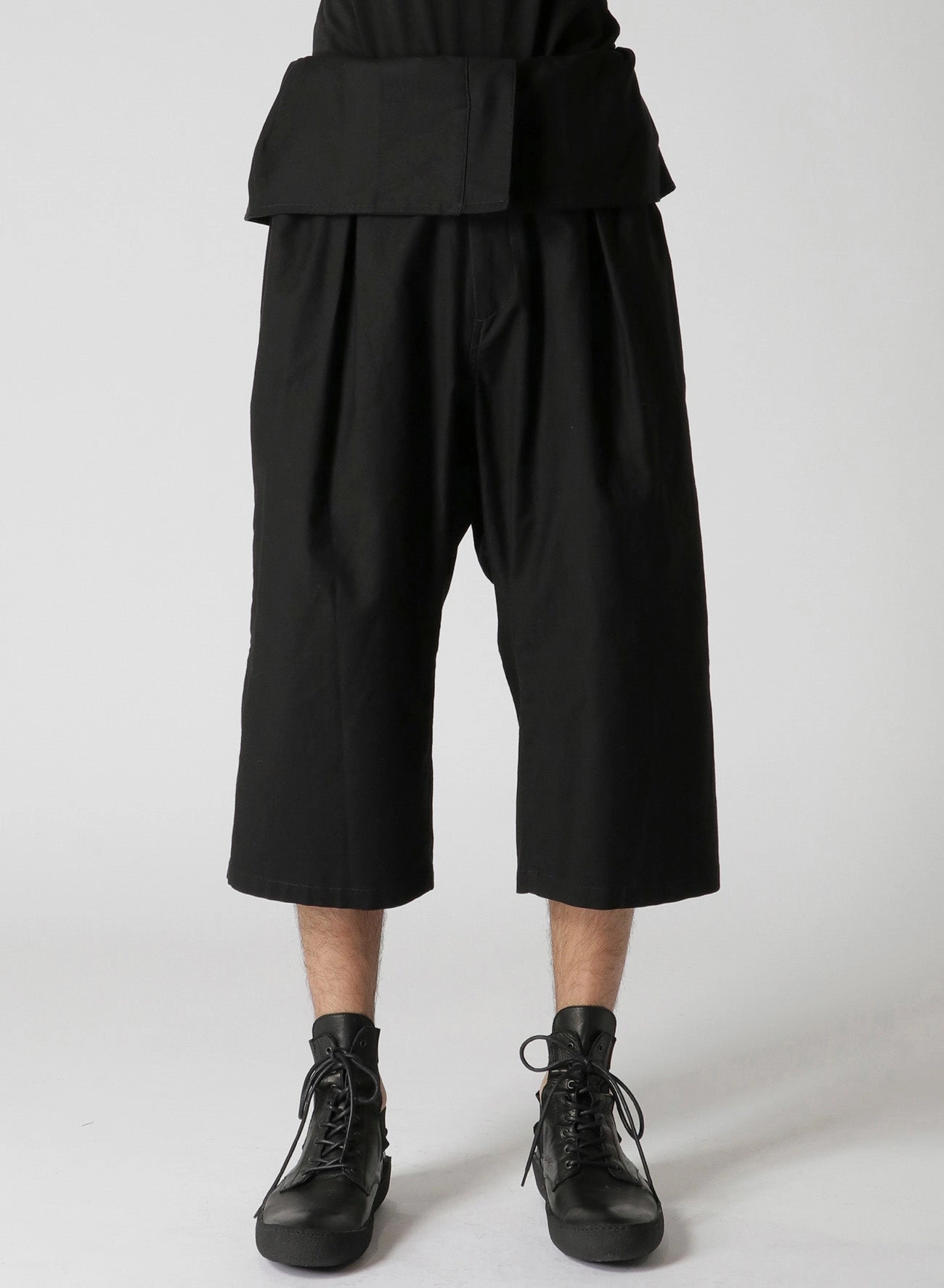 Multi Pocket Configuration WIDE TWILL G-HIGH-WAIST PANTS