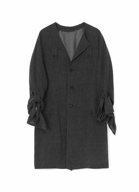 C/SOFT TWEED M-FRONT ASYMME CUFF DESIGNED D Soft fabric piece