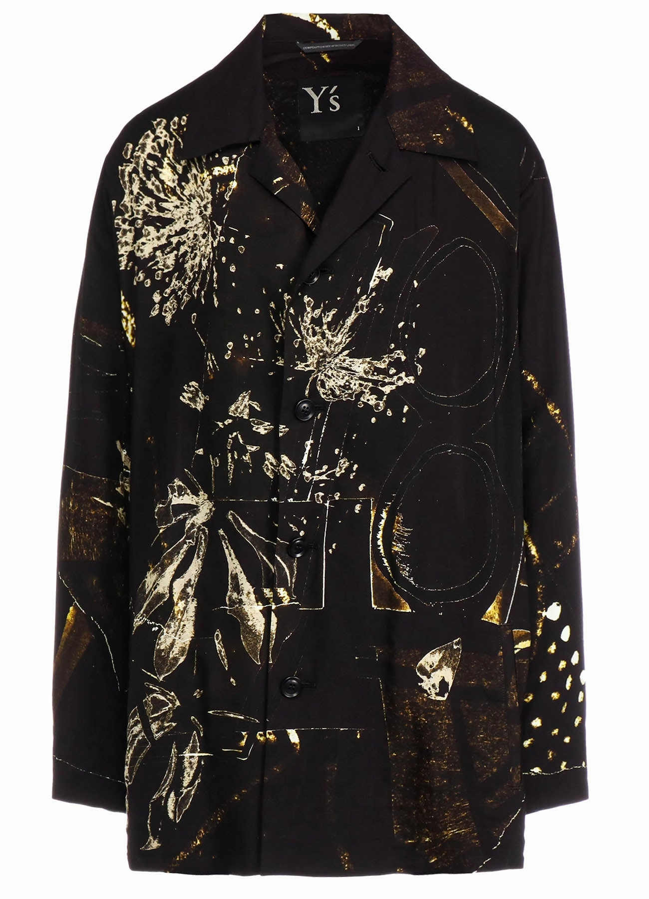 Solid-color Wind Control RY/LAWN AFRICAN FLOWER PT SHIRT JACKET