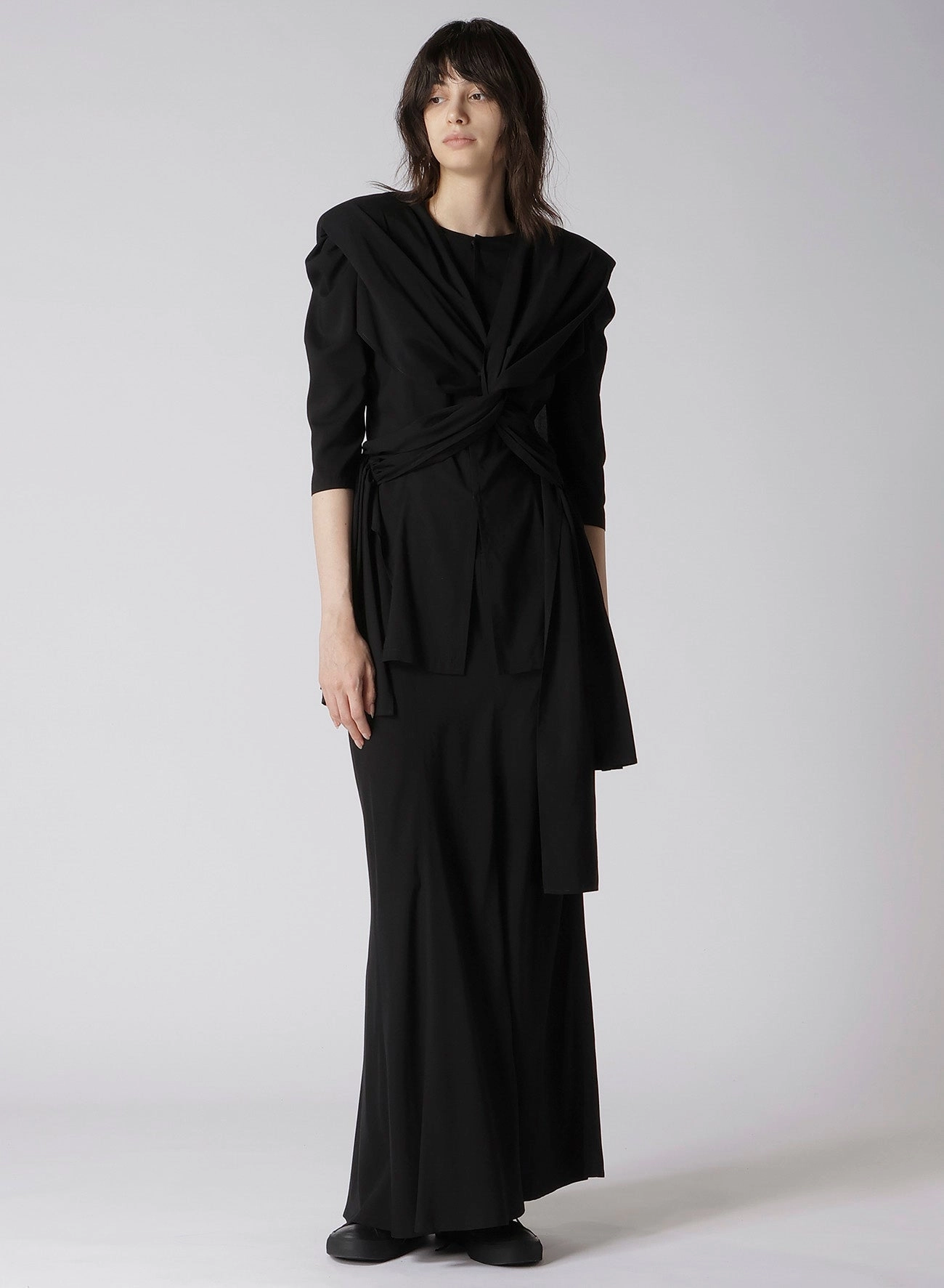 Ry LAWN R FRONT POCKET SKIRT button detail Simple Texture