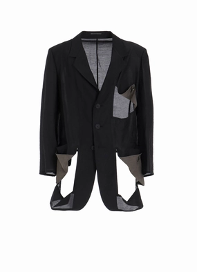 Casual Outdoor Wear Ry/Ny/Cu LAWN DIAGONAL BUTTON JKT