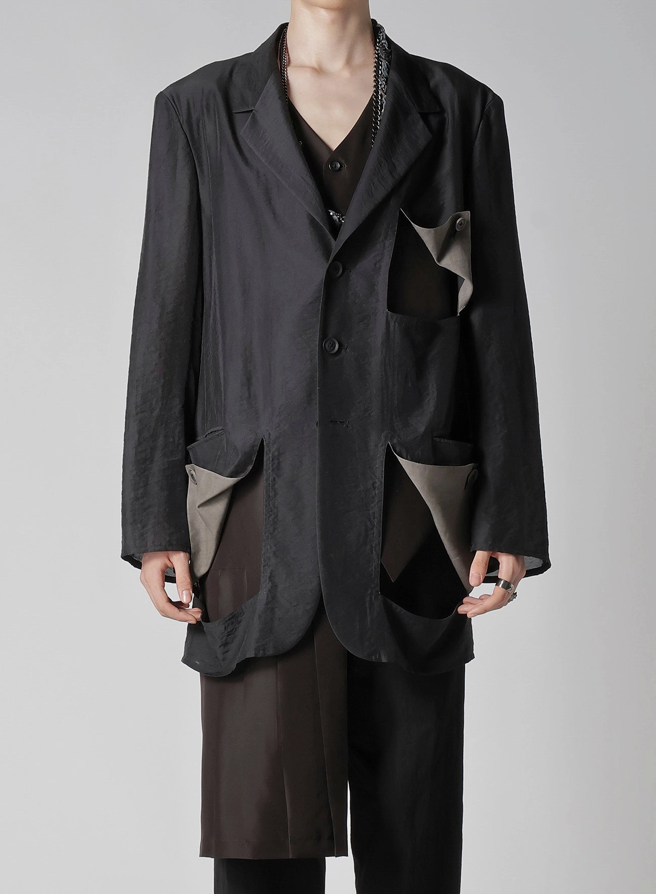 Late Season Ry/Ny/Cu LAWN DIAGONAL BUTTON JKT