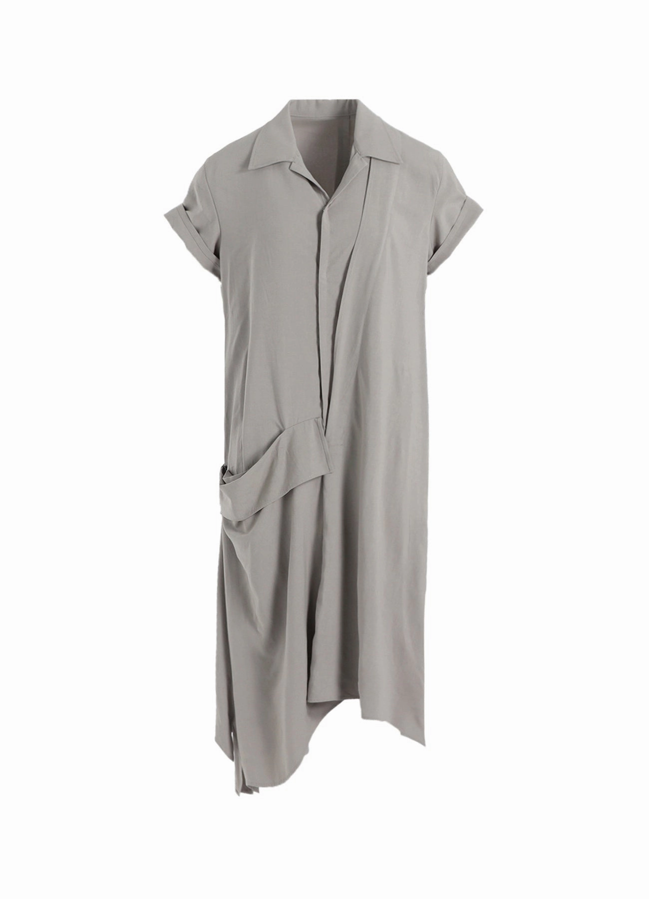 Gentle Fit single wear Ry SEETING CLOTH R DRAPED SHIRT DRESS