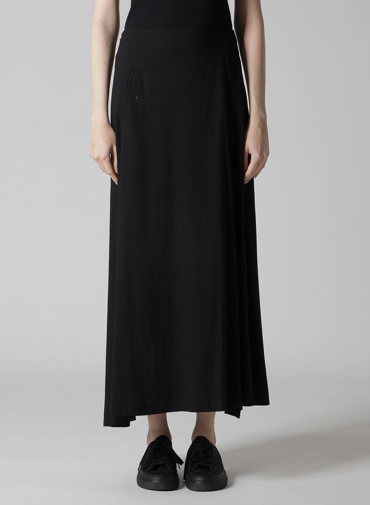 City Friendly Neutral Mood Ry WRINKLED LAWN R POCKET SKIRT