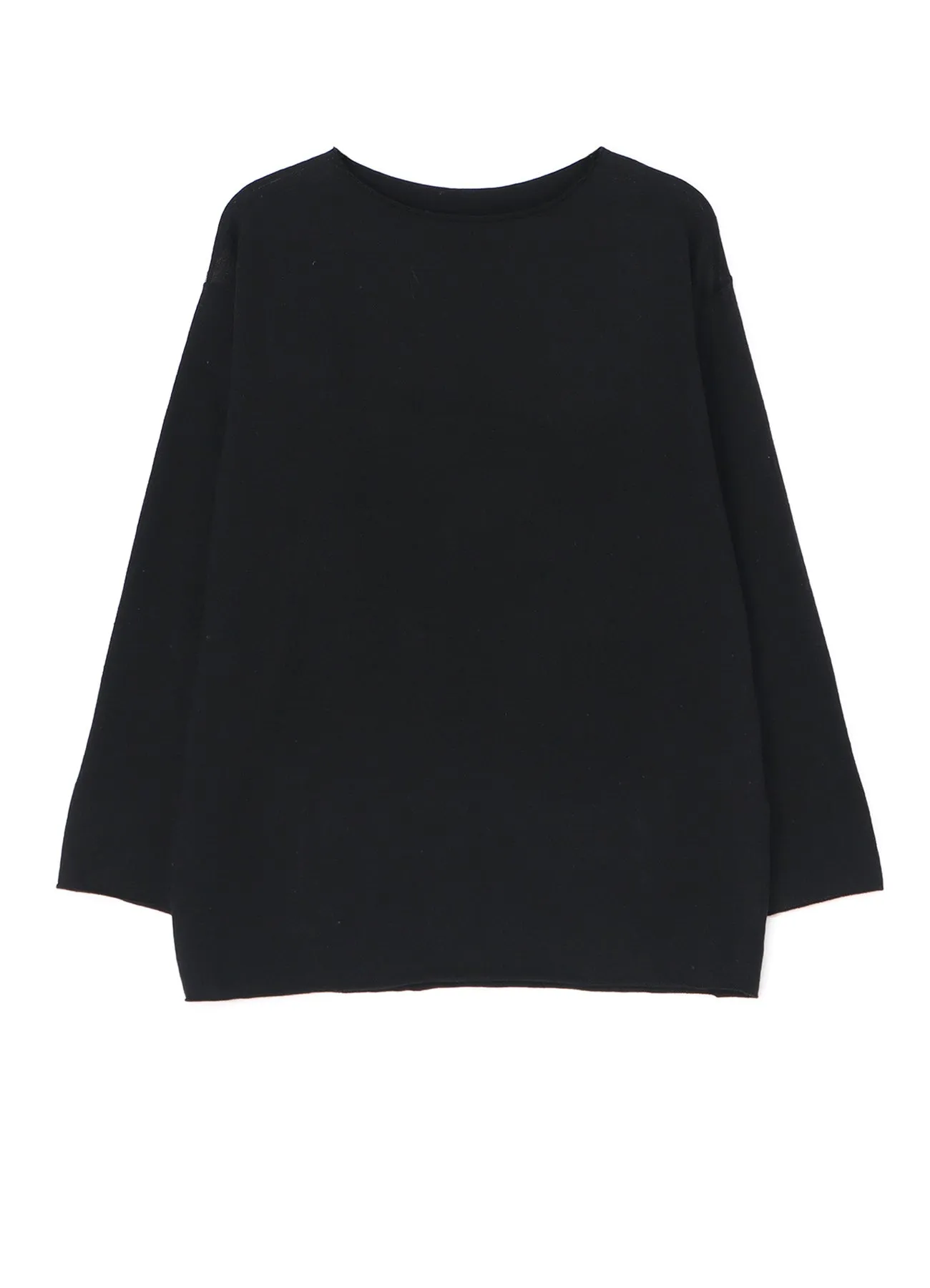 Ry/C TWISTED BOAT NECK PULLOVER KNIT Street Casual Style