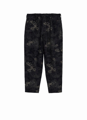 Minimalist Look S??YTE ?? GDC Collaborate Collection- FADED FLORAL JACQUARD OCTAGON STAR EMBROIDERY WAIST-STRING PANTS