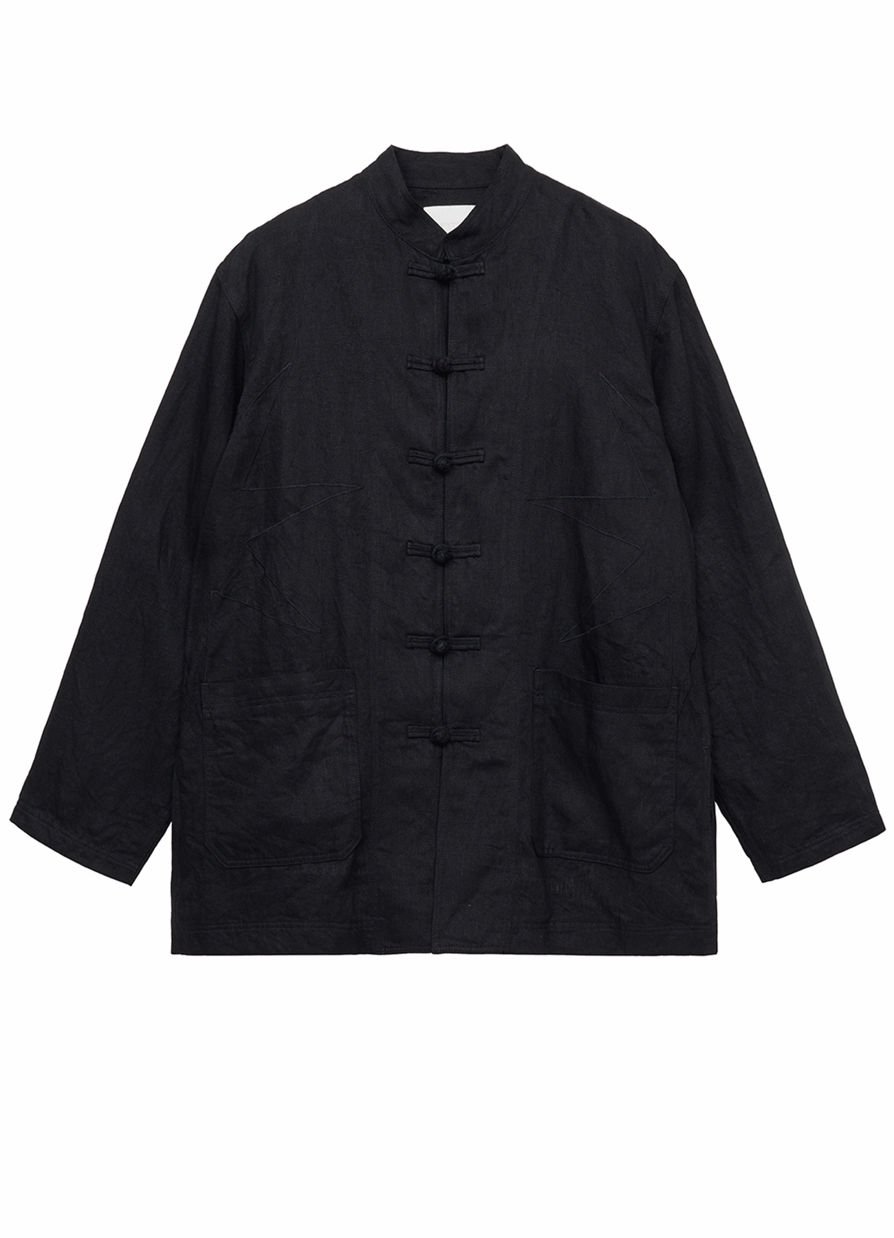 S??YTE ?? GDC Collaborate Collection- VINTAGE LINEN CHINO CLOTH OCTAGON STAR EMBROIDERY CHINA JACKET Airy Warmth