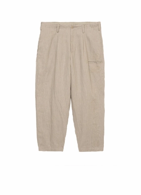 S??YTE ?? GDC Collaborate Collection- VINTAGE LINEN CHINO CLOTH OCTAGON STAR EMBROIDERY WAIST-STRING PANTS Heat Control Outdoor Lifestyle