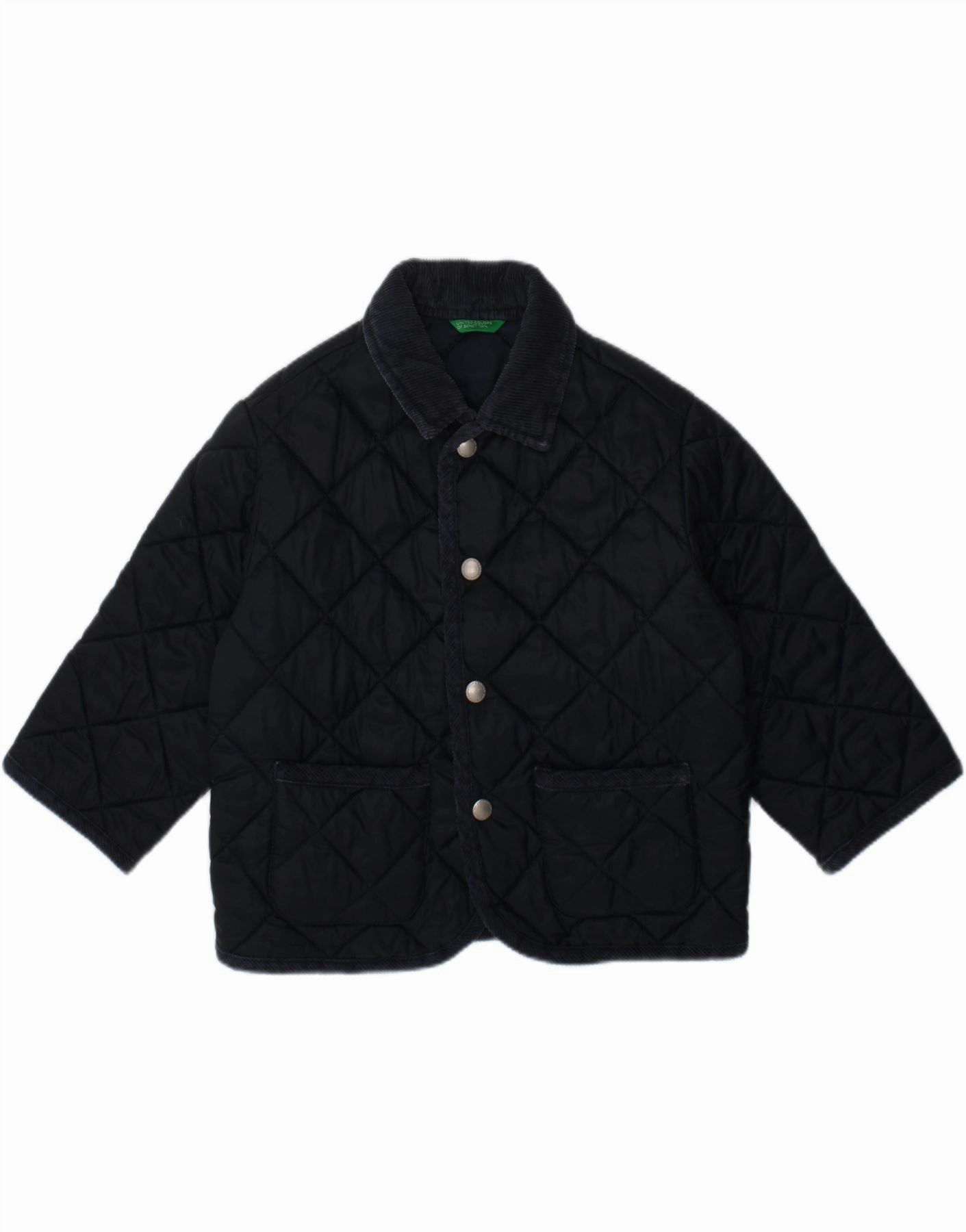 Prospect adults BENETTON Baby Boys Quilted Jacket 12-18 Months Navy Blue Polyamide