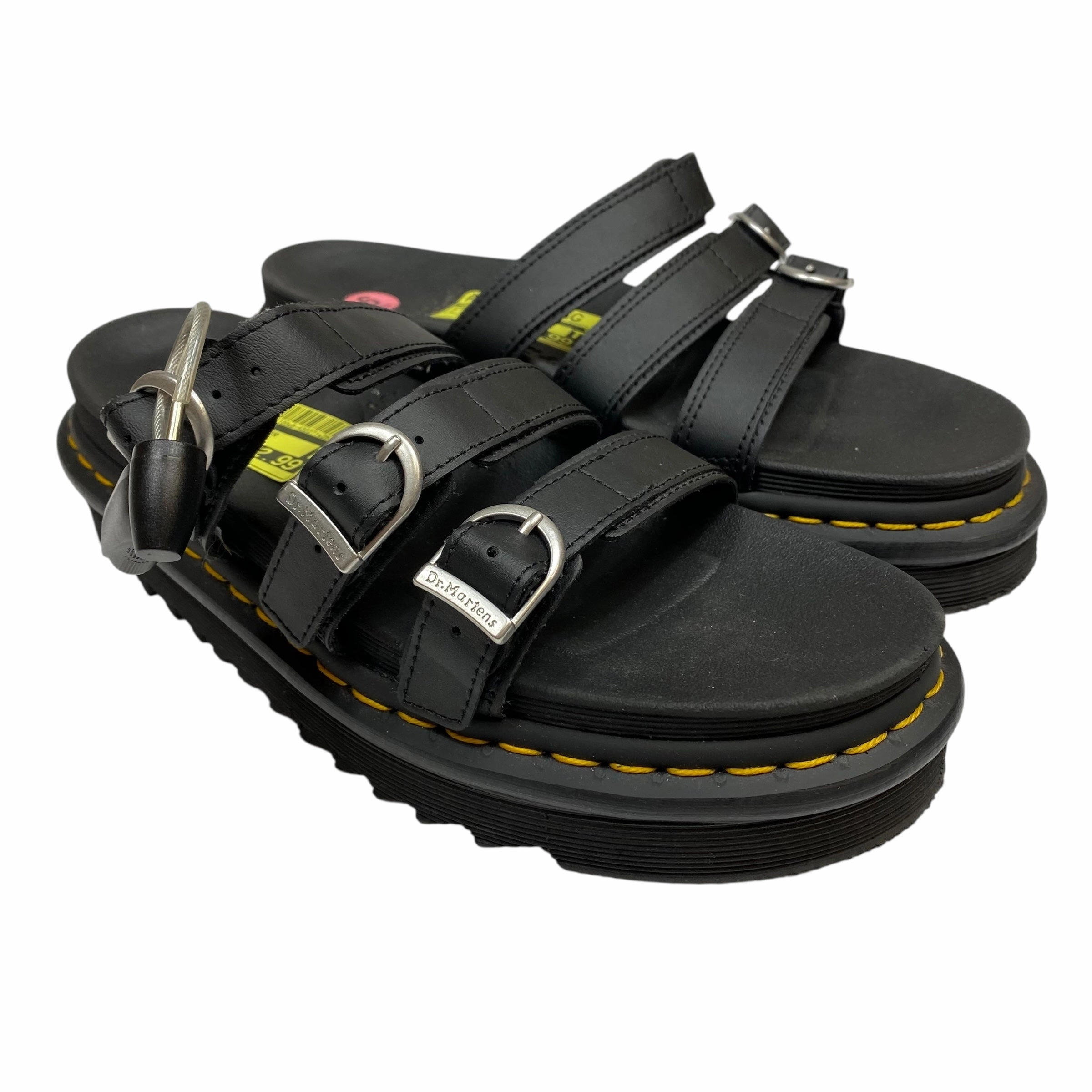 Water Resistant Material Sandals Designer By Dr Martens In Black, Size:9