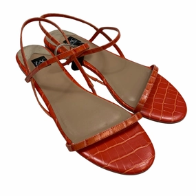 Everyday City Ready Sandals Designer By Zac By Zac Posen In Orange, Size: 9.5