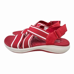 All-Around Use Sandals Flats By Clarks In Red, Size:11