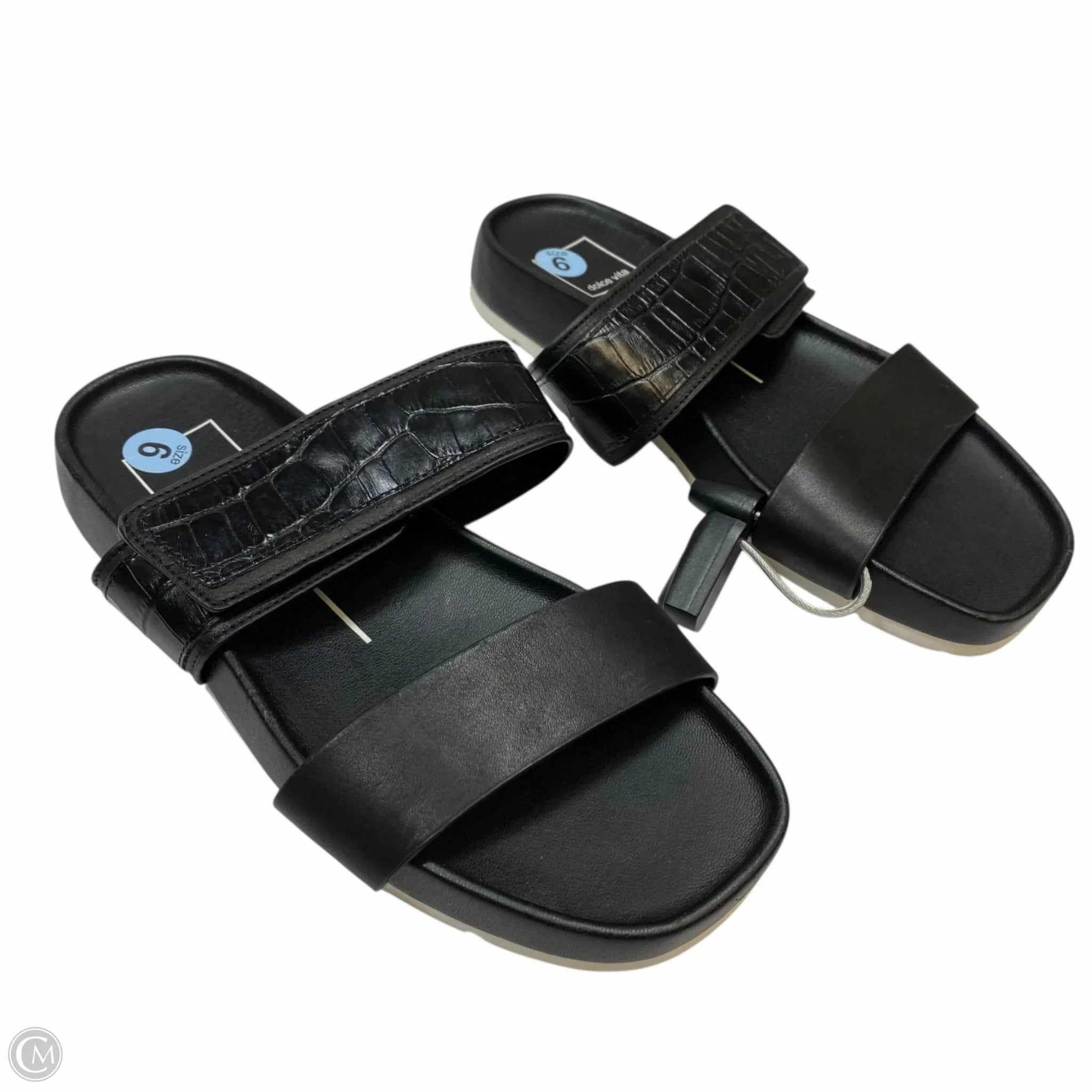 Easy-to-wear Sandals Multi Strap Sandals Flats By Dolce Vita In Black, Size: 6