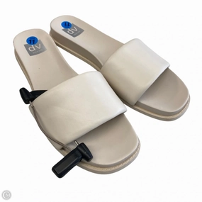 Vacation Flip-flops Waterproof Seam Sandals Flats By Dolce Vita In Cream, Size: 11