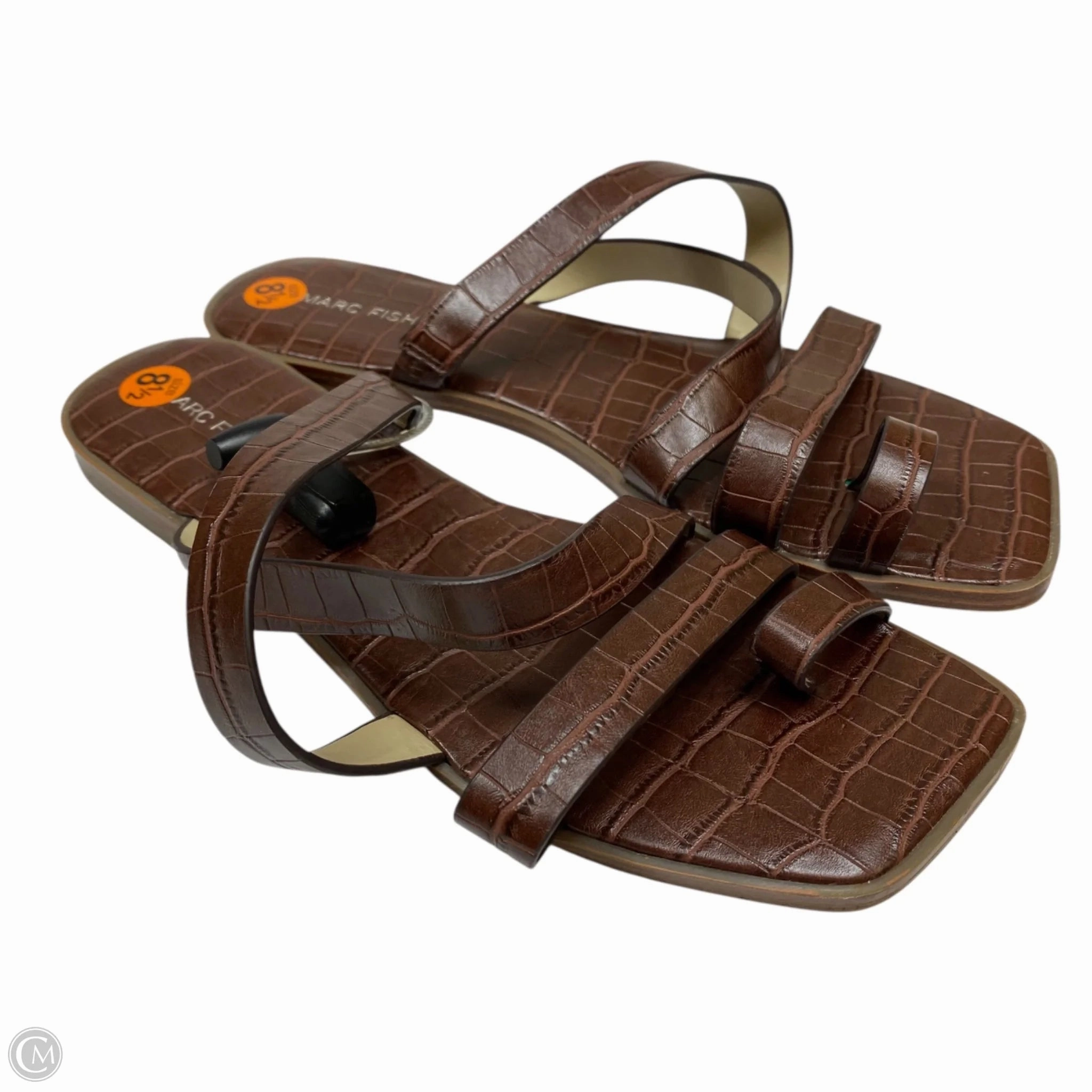 Sandals Flats By Marc Fisher In Brown, Size: 8.5 Perfect Walking Match Easy