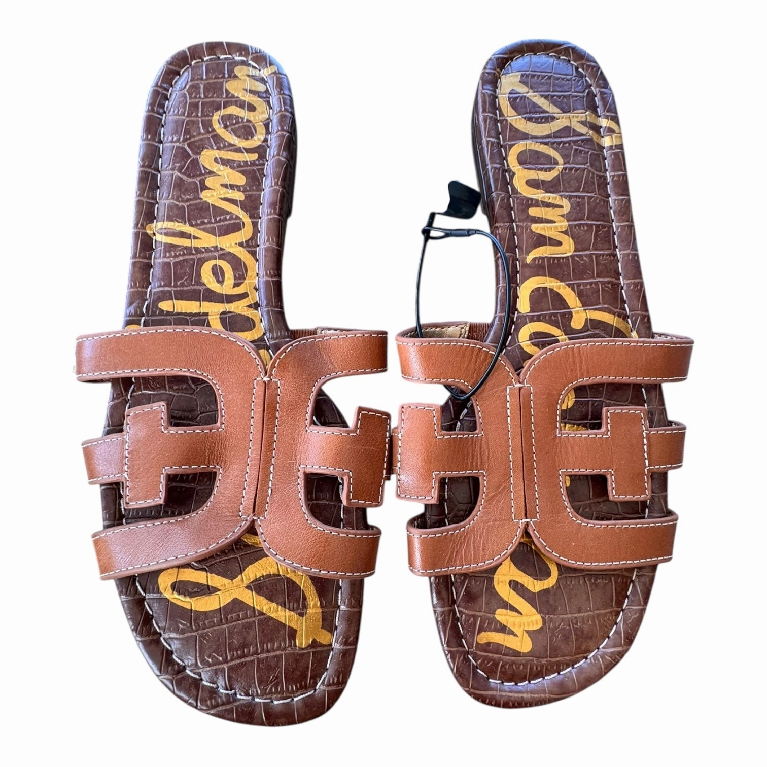 Comfortable Sandals Flats By Sam Edelman In Brown, Size:9.5