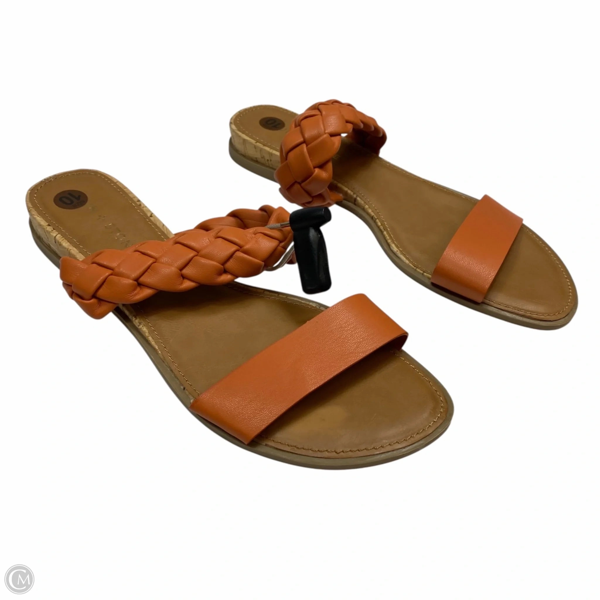 breathable materials Sandals Flats By Sun   Stone In Orange, Size: 10