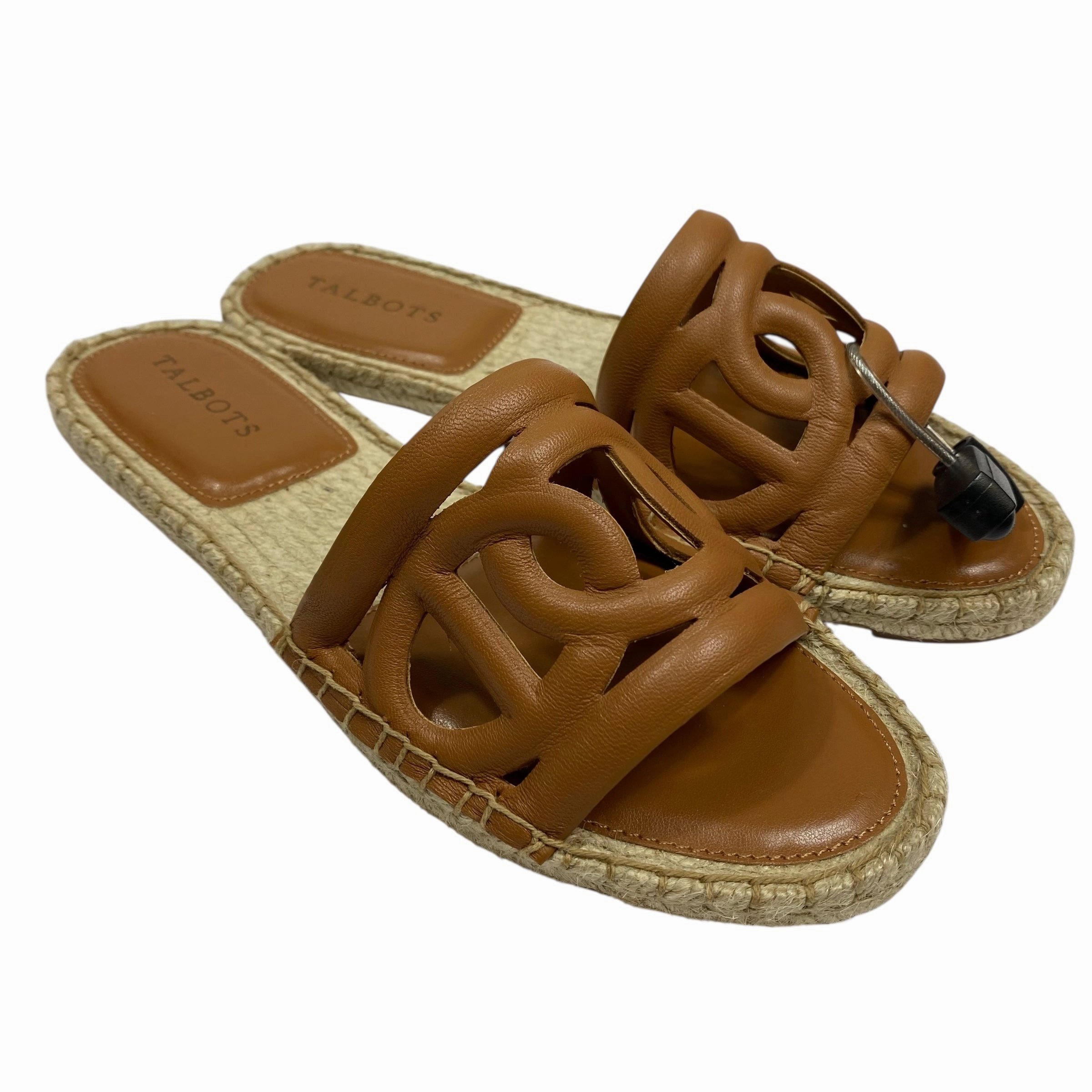 Practical Design Arch Care Sandals Flats By Talbots In Brown, Size:8