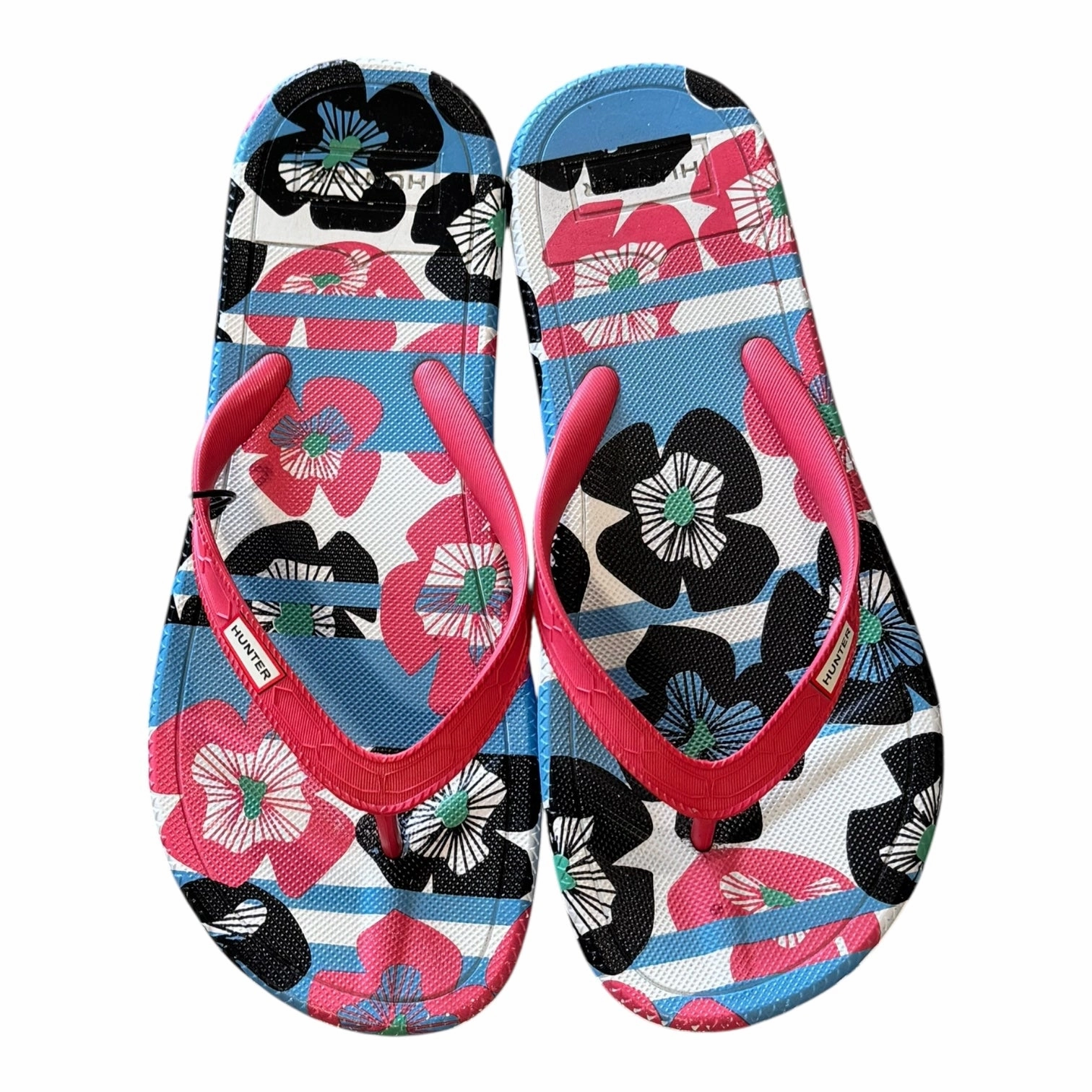 Walking support Ventilation Channel Design Sandals Flip Flops By Hunter In Multi, Size:8