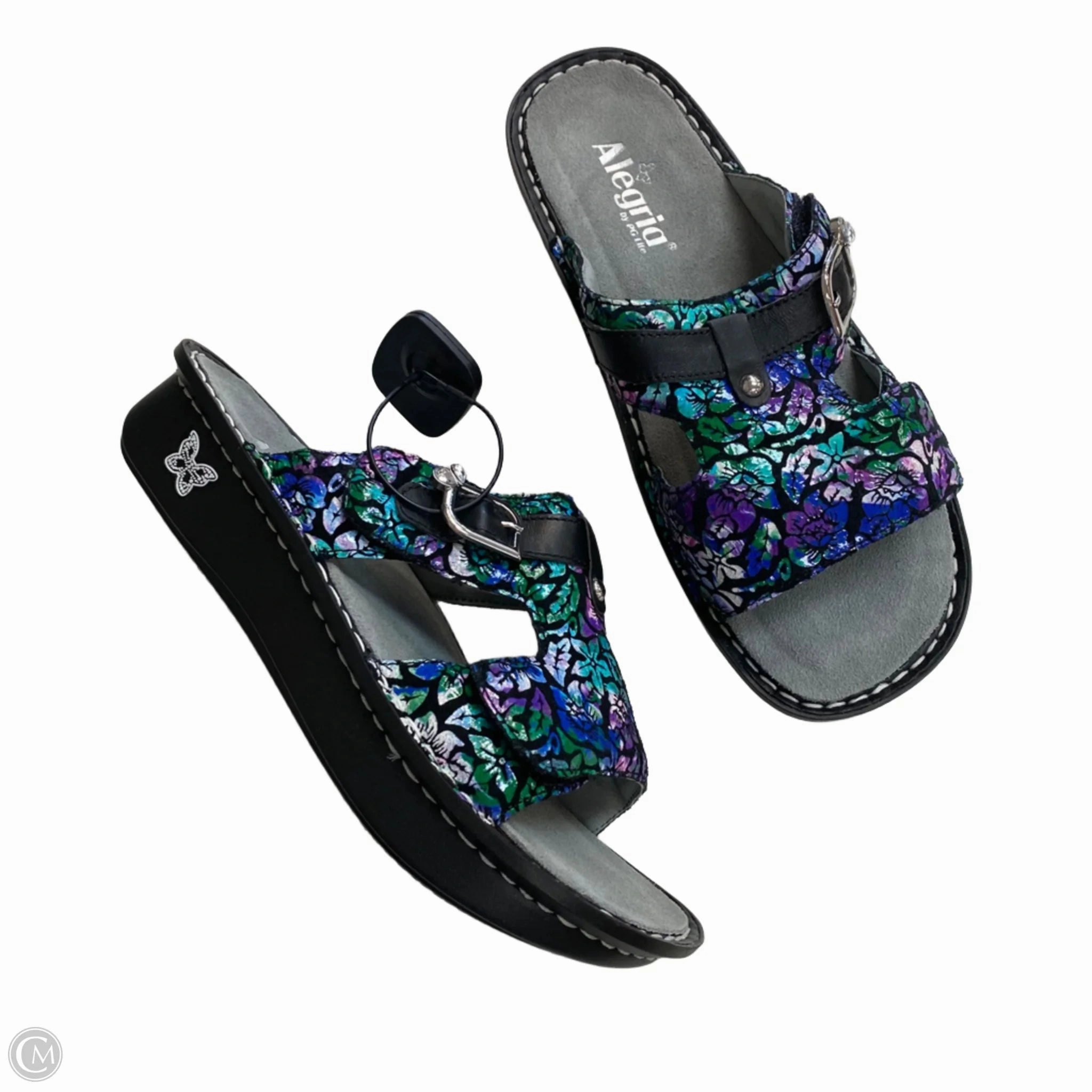 Sandals Heels Block By Cmc In Multi-colored, Size: 9.5 Footwear for All Relaxed Walk