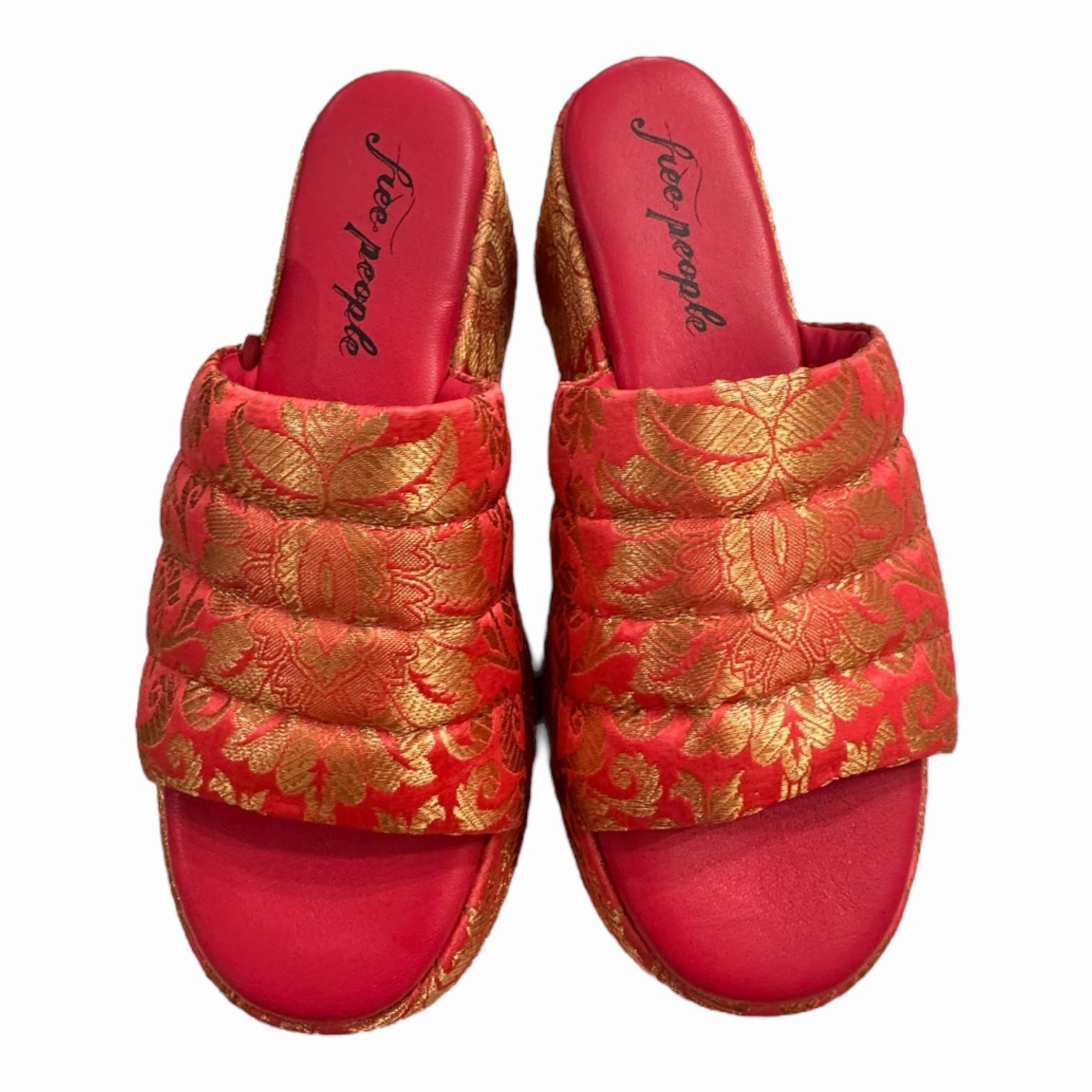 Soft Cushioning Sandals Heels Block By Free People In Multi, Size:8.5